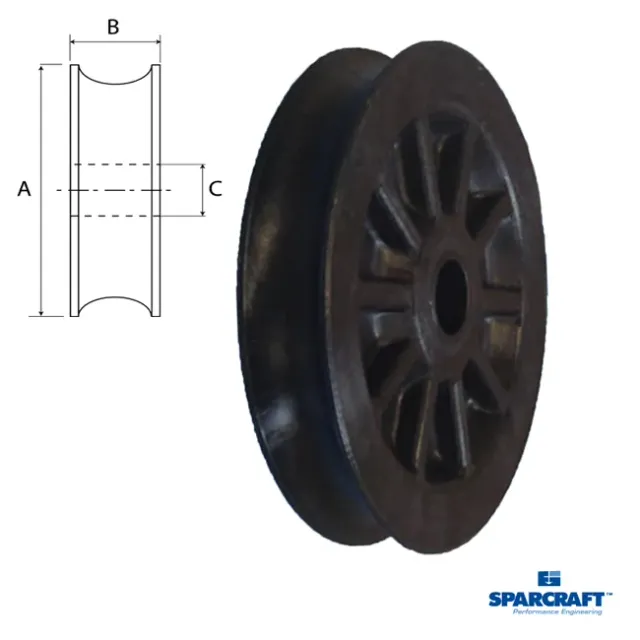 Sparcraft réa Delrin injecté Ø60x15,5