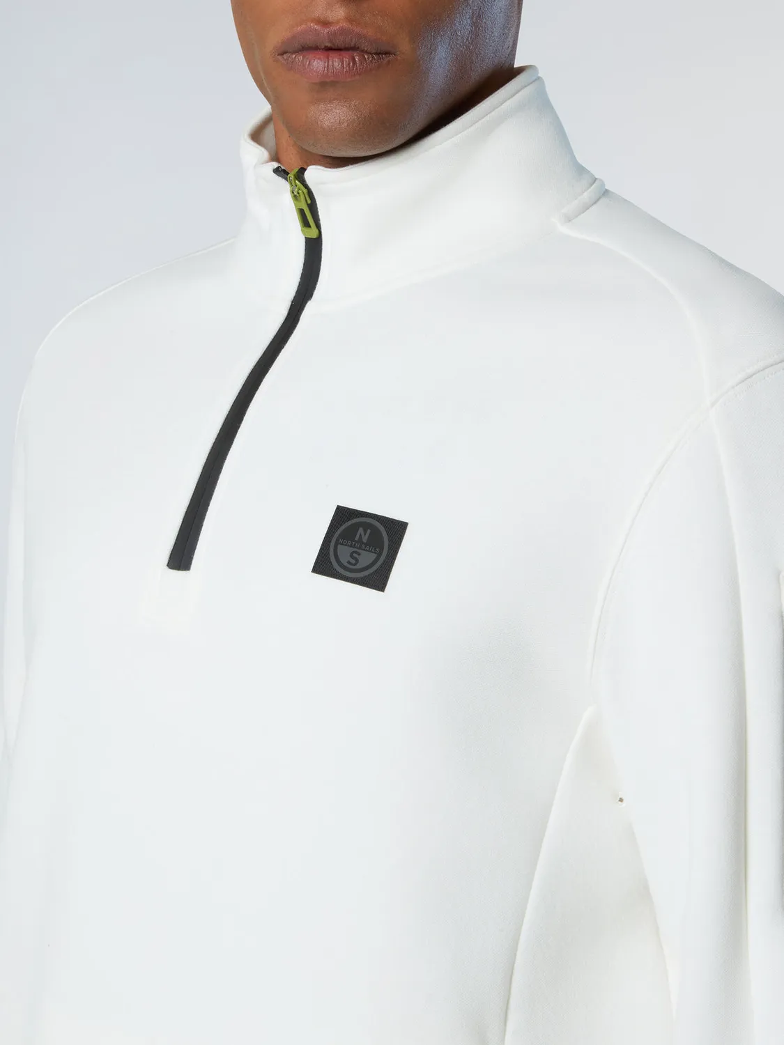 North Sails Piqué Scuba sweat half-zip stretch