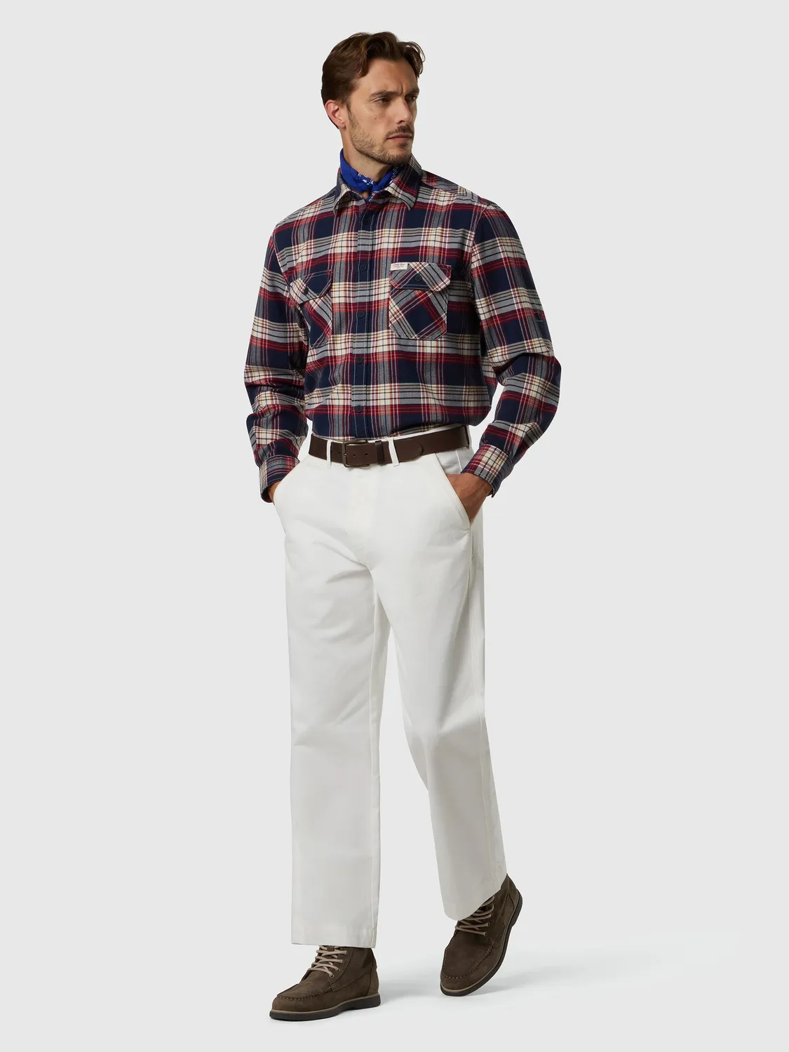North Sails Archive pantalon gabardine white onyx
