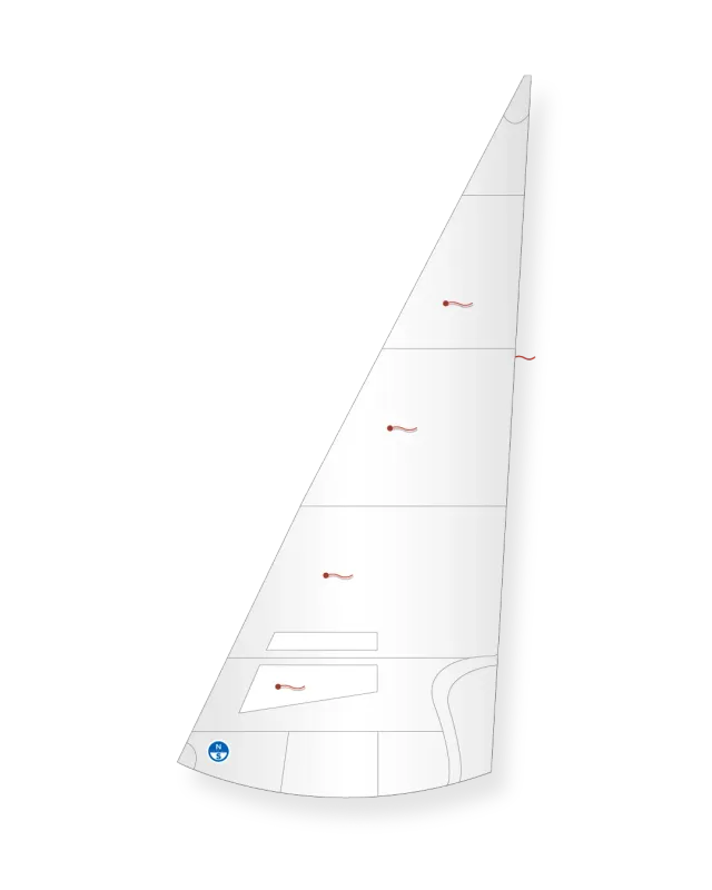 North Sails Fireball RJ-3 foc coupe cross-cut