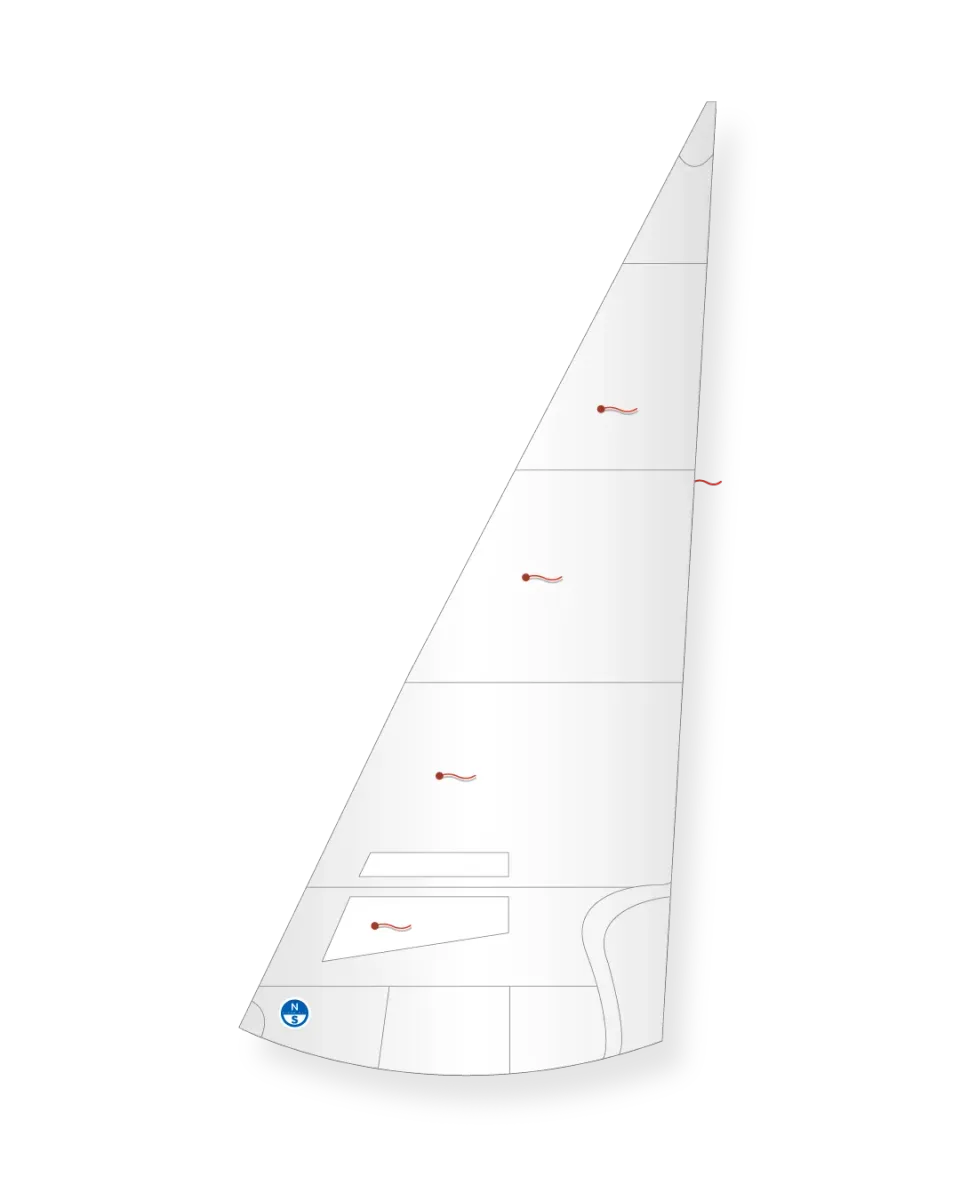 North Sails Fireball RJ-3 foc coupe cross-cut