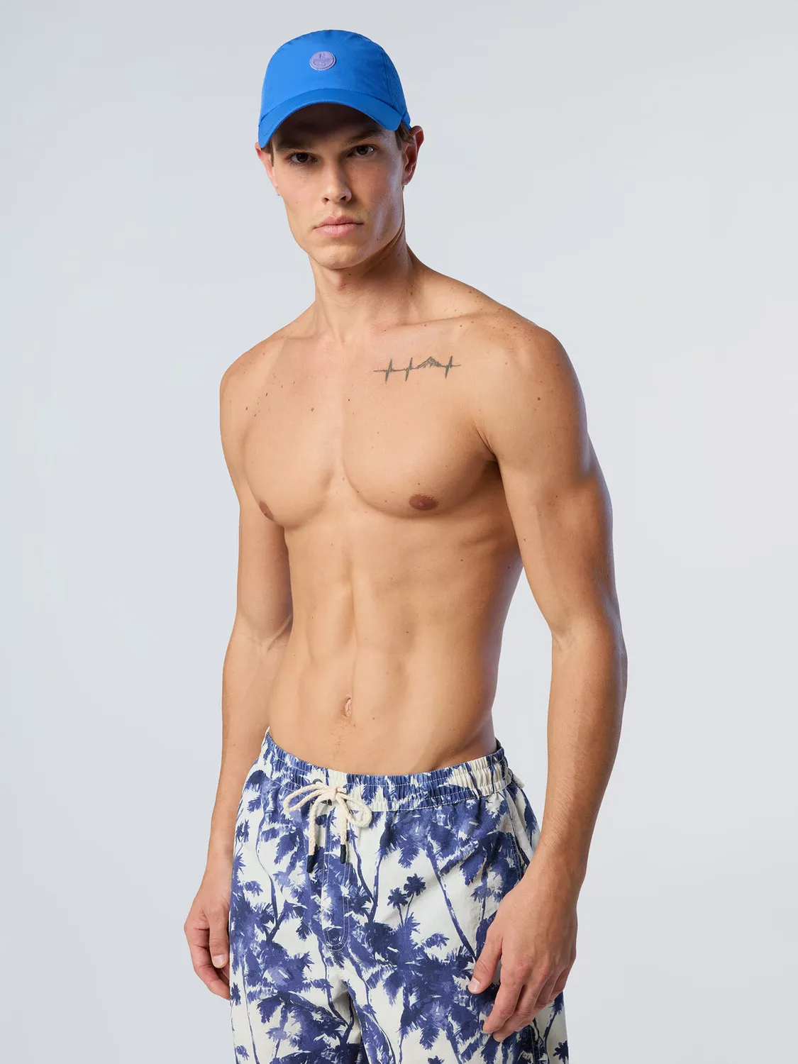 North Sails short de bain imprimé délavé nylon recyclé
