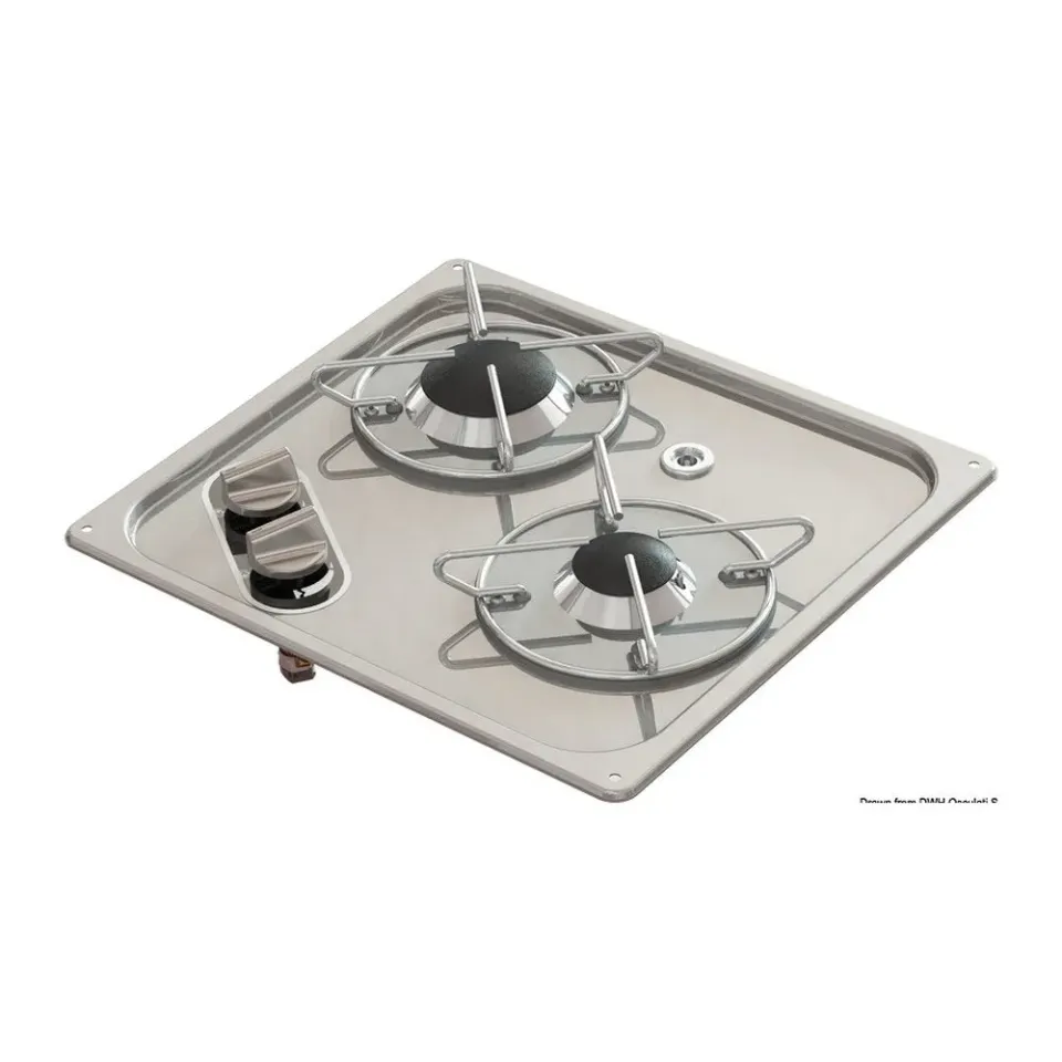 Osculati Réchaud inox encastrable 323x353 mm gaz