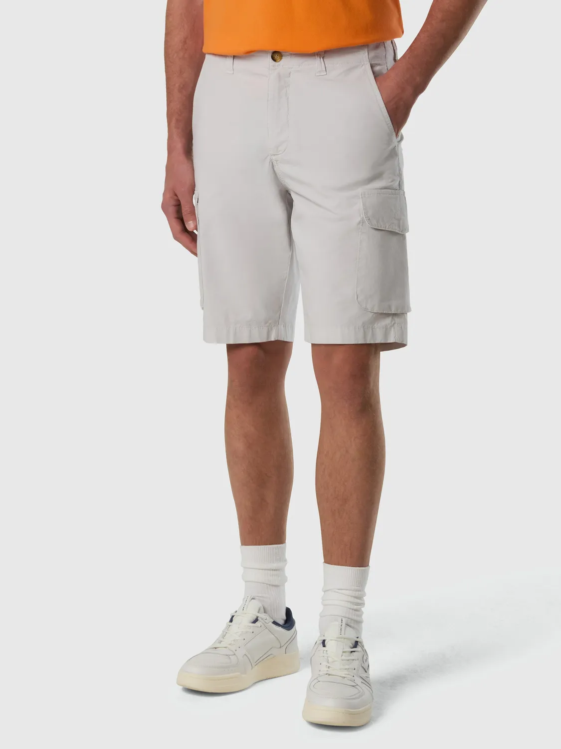 North Sails America short cargo chino beige homme