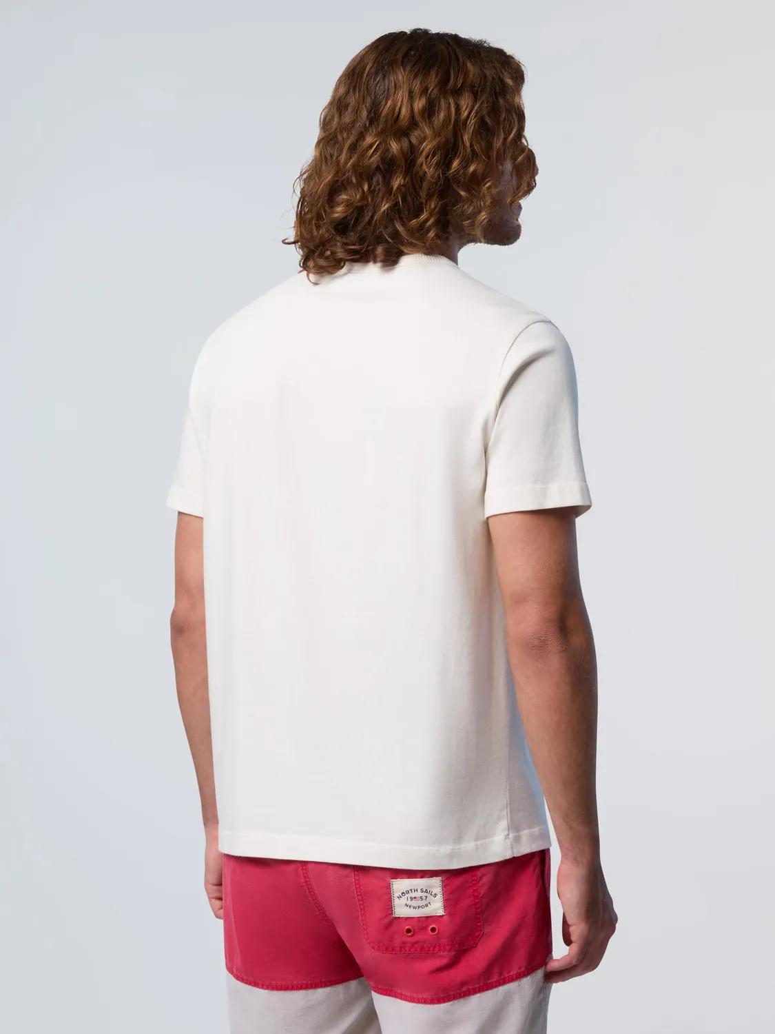 North Sails T-shirt délavé vintage coton bio épais