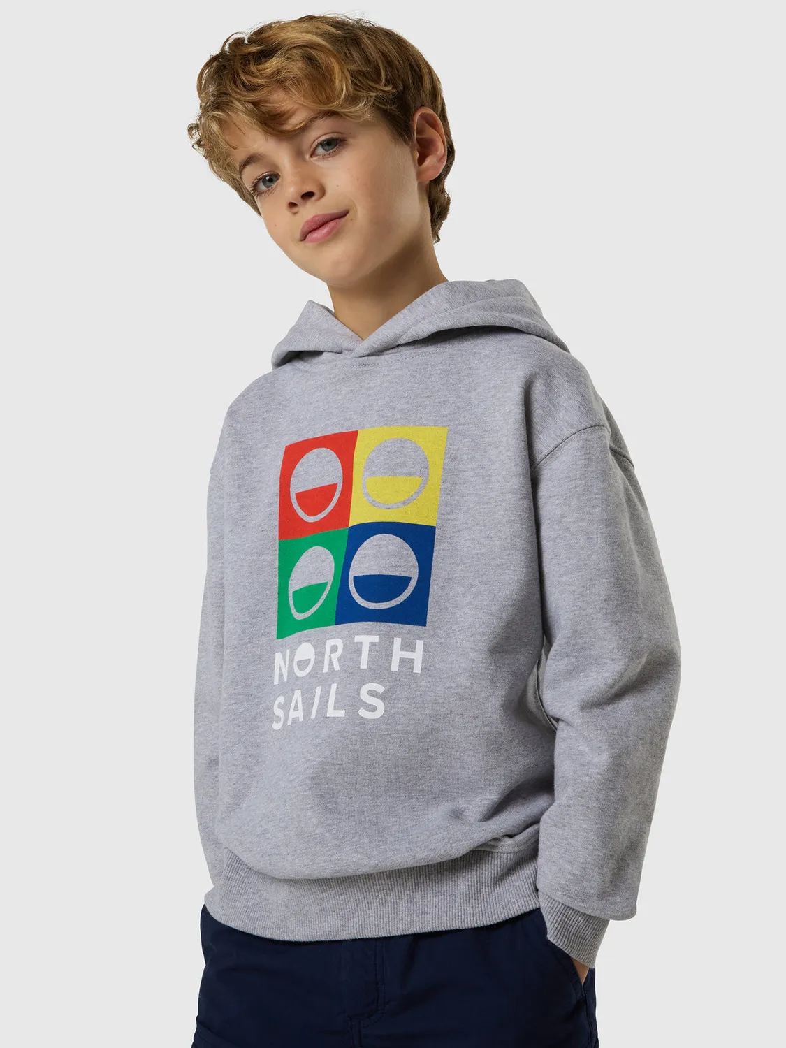 North Sails hoodie maxi logo enfant coton bio