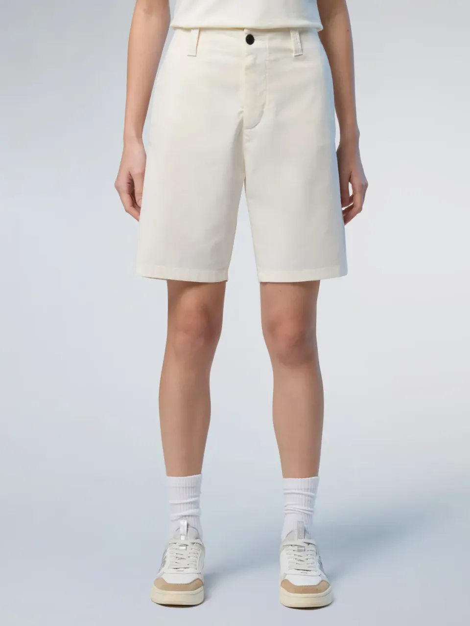 North Sails short chino taille haute coton bio stretch
