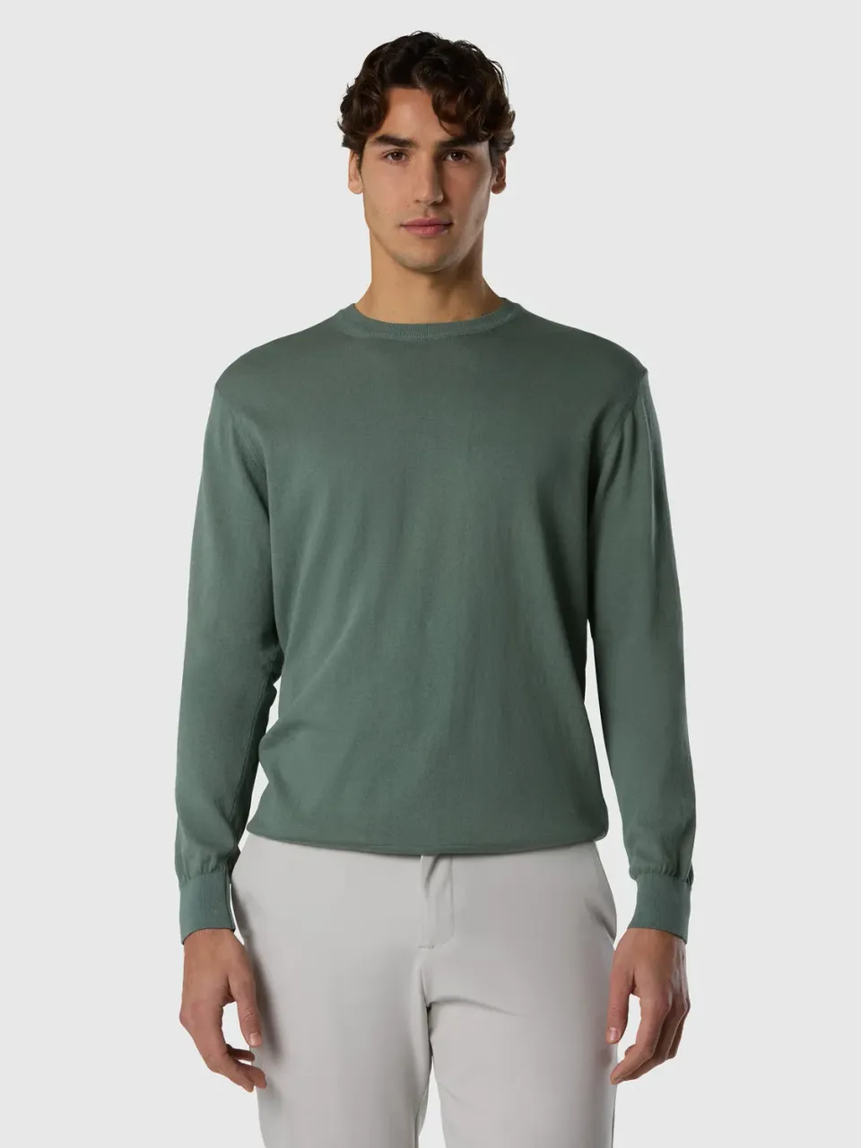 North Sails pull coton Pima bio col rond anti-bouloche