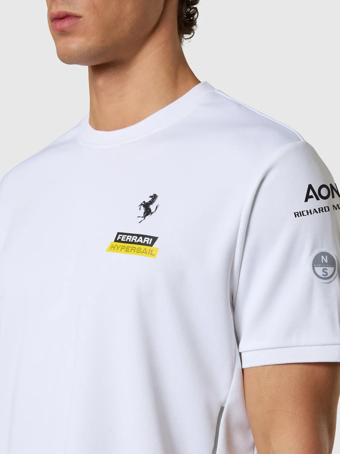 North Sails Ferrari Hypersail t-shirt homme blanc