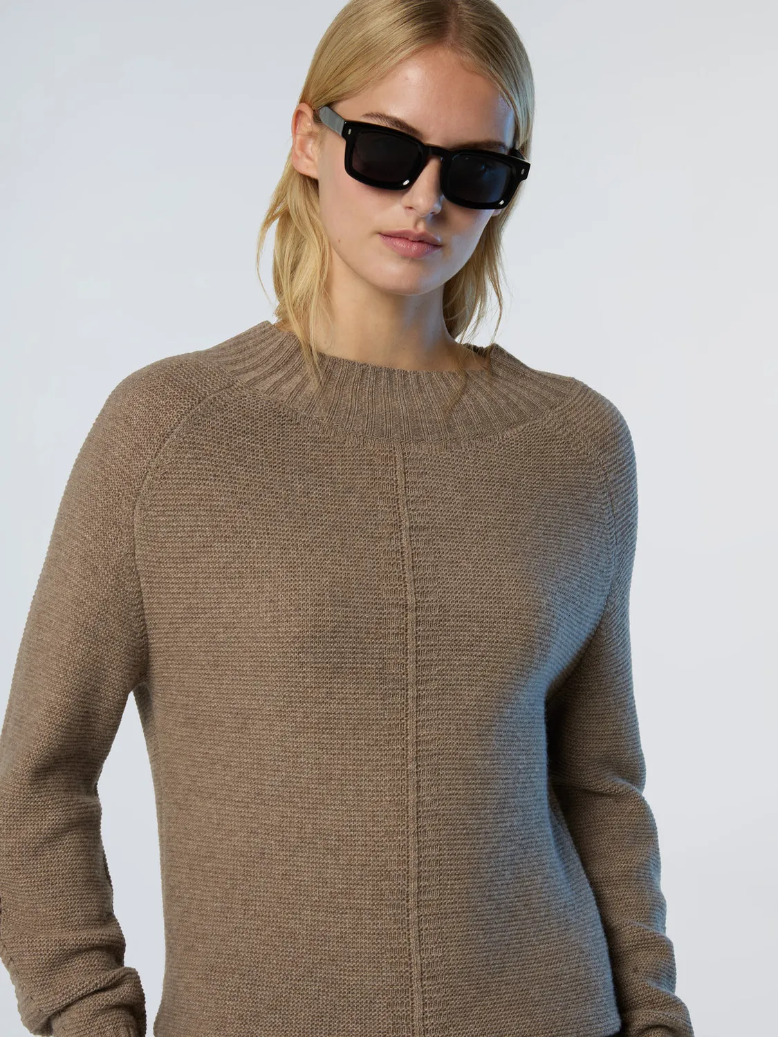 North Sails pull col montant raglan cachemire recyclé