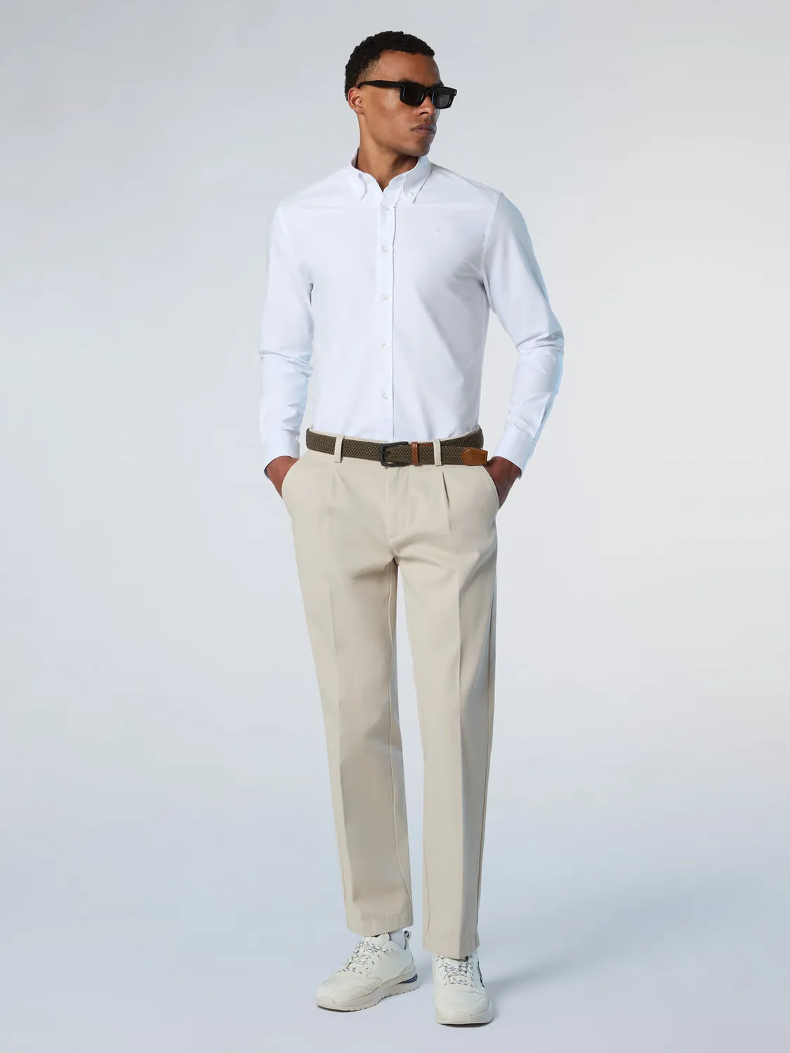 North Sails chemise oxford coton bio logo brodé