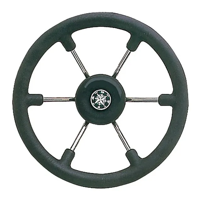 Osculati SS volant bateau inox noir 400 mm