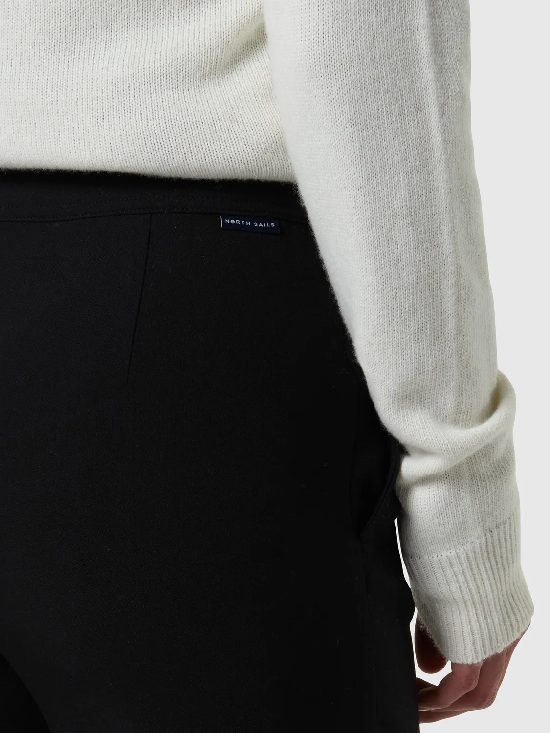 North Sails pantalon pin-tuck droit femme Walnut