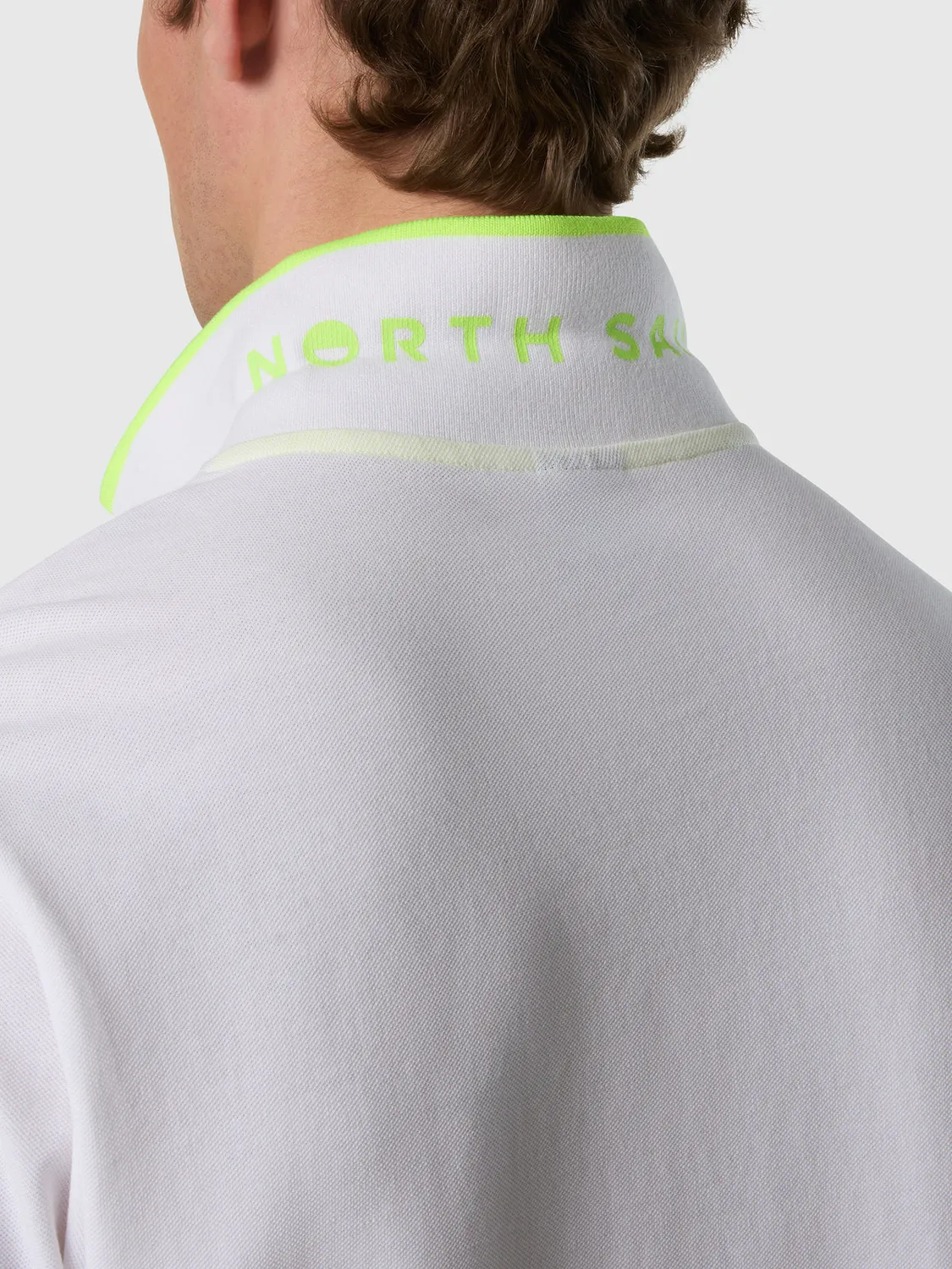 North Sails polo piqué coton bio accents néon homme