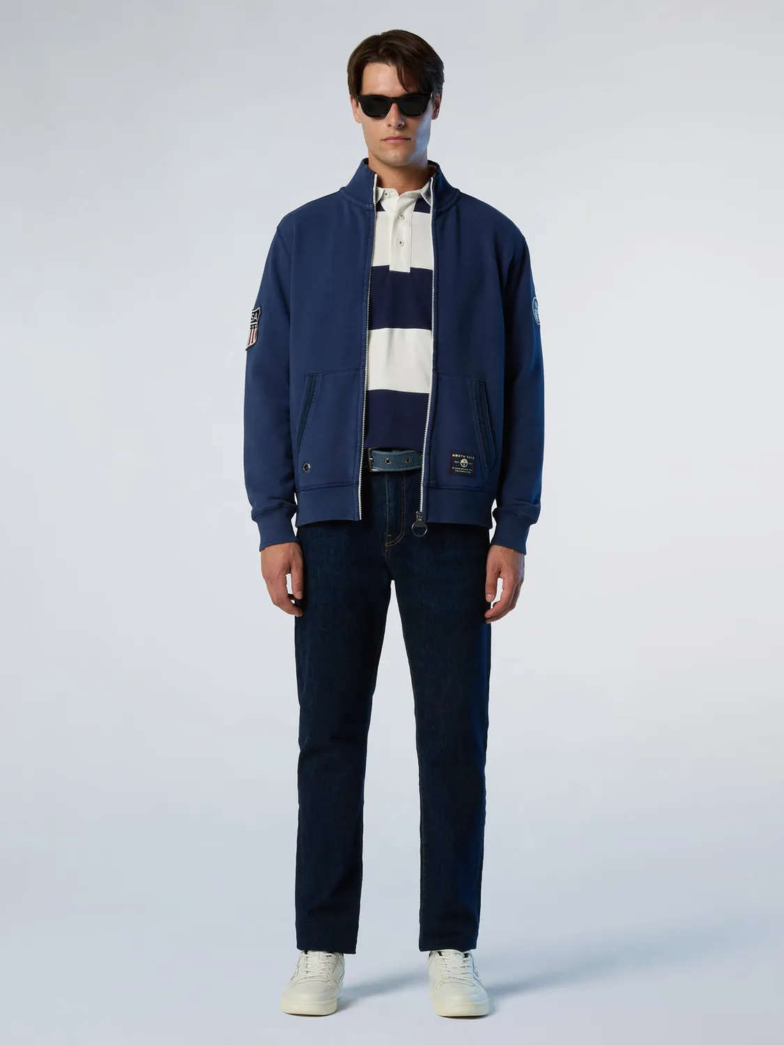 North Sails Archival sweat zippé coton bio
