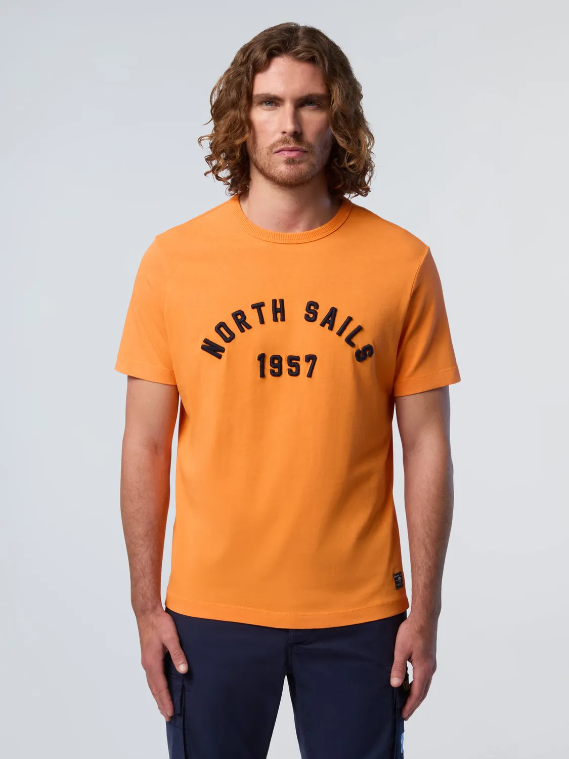 North Sails T-shirt délavé vintage coton bio épais