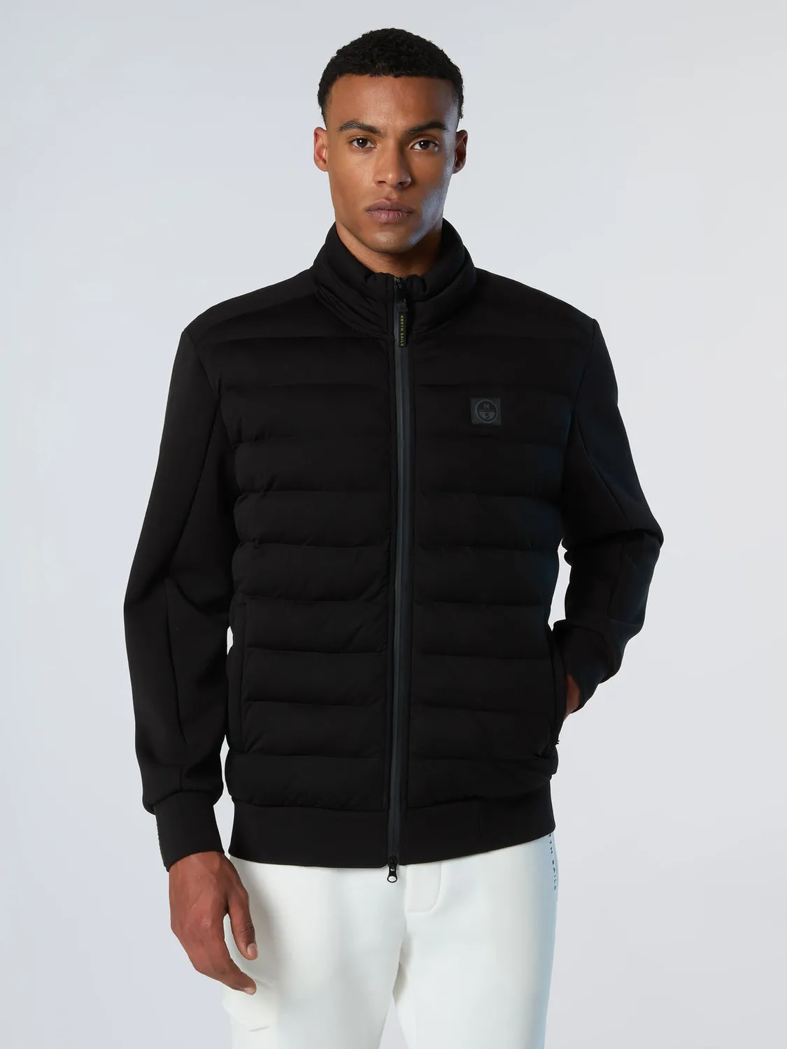 North Sails sweat Hybrid zippé matelassé scuba recyclé