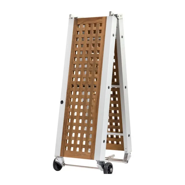 easysea passerelle pliante teck 210 cm alu