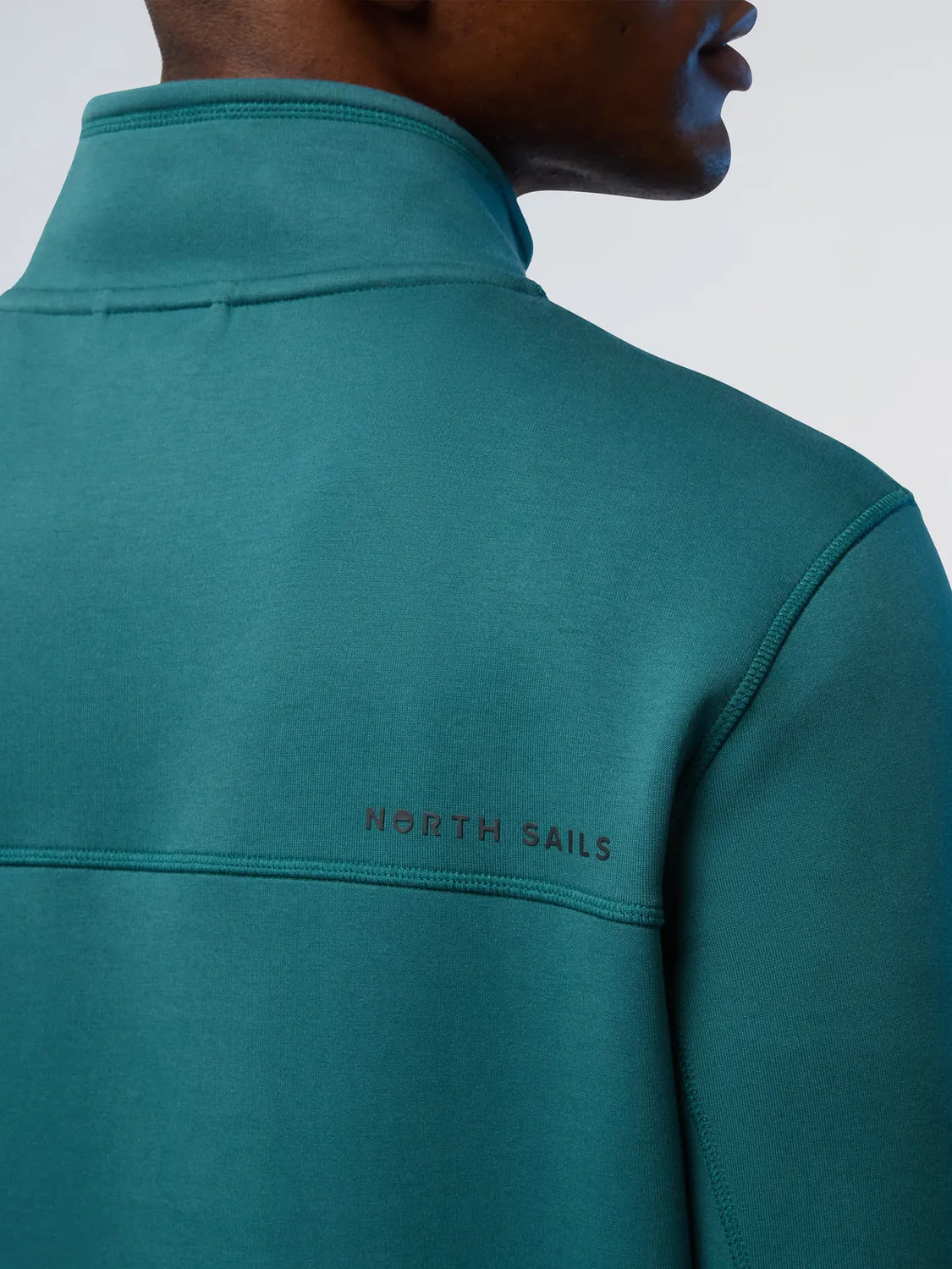 North Sails Interlock sweat demi-zip poches zippées