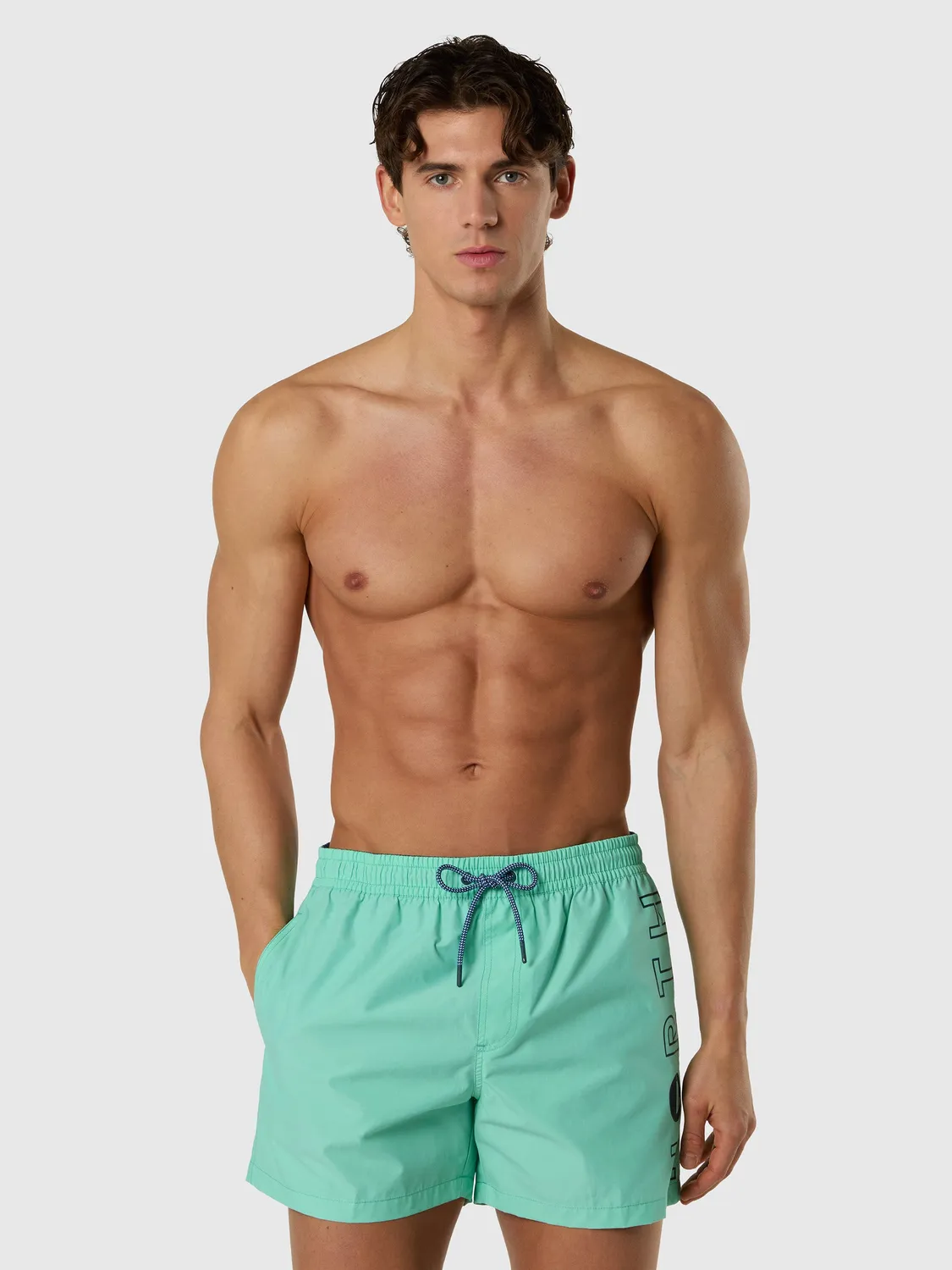 North Sails short de bain rayé homme vert