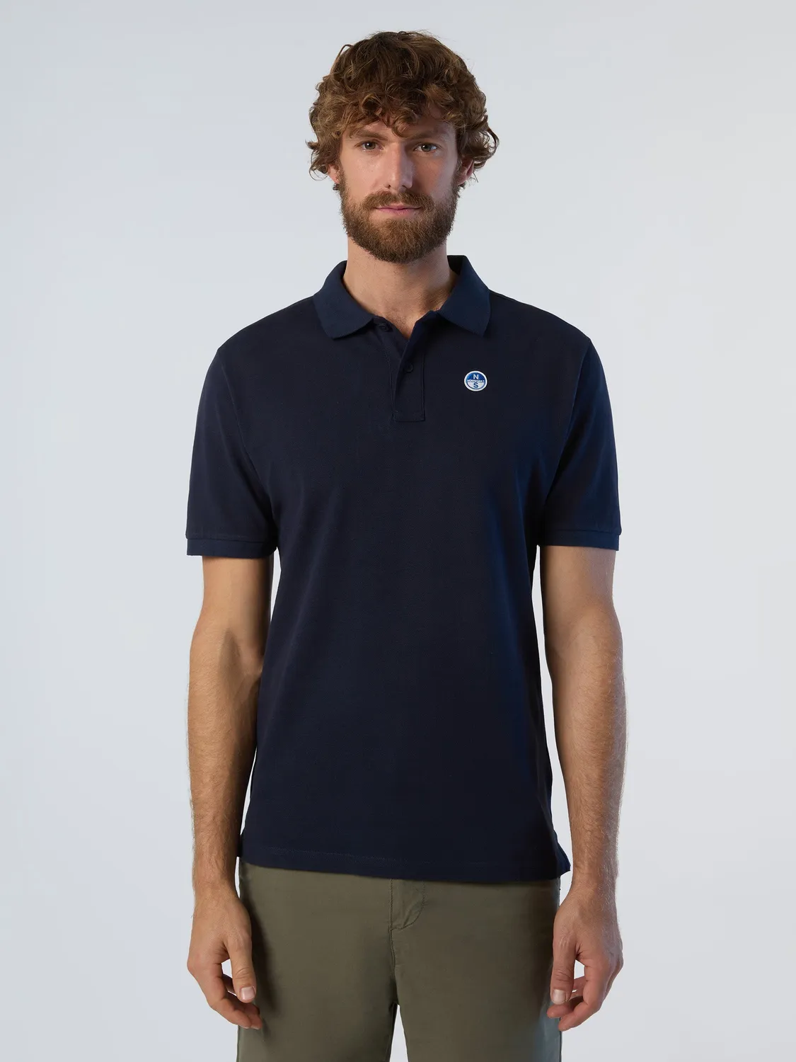 North Sails Polo homme manche courte logo patch régular