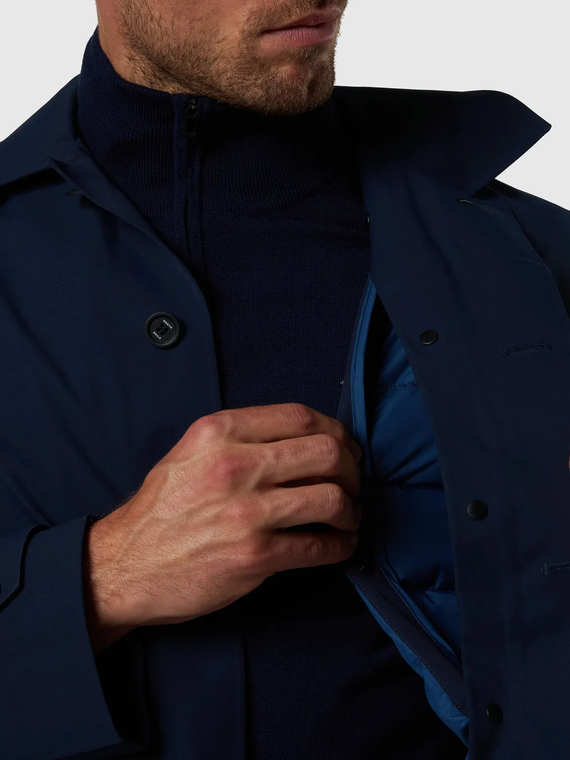North Sails Meridian Trench 2-en-1 Bleu Marine Long
