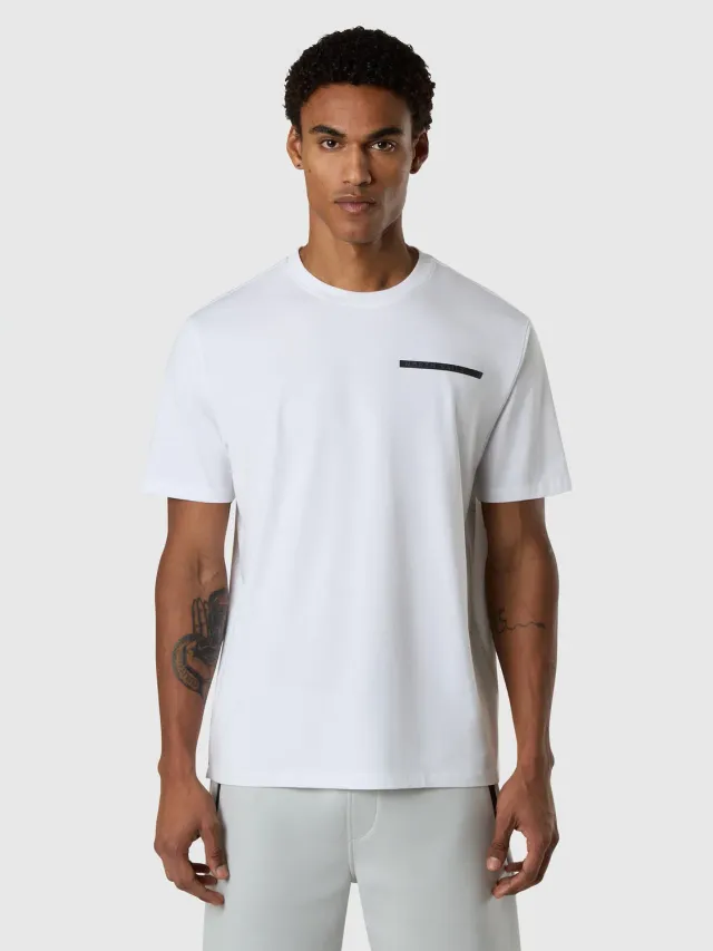 North Sails t-shirt lettrage relief coton bio