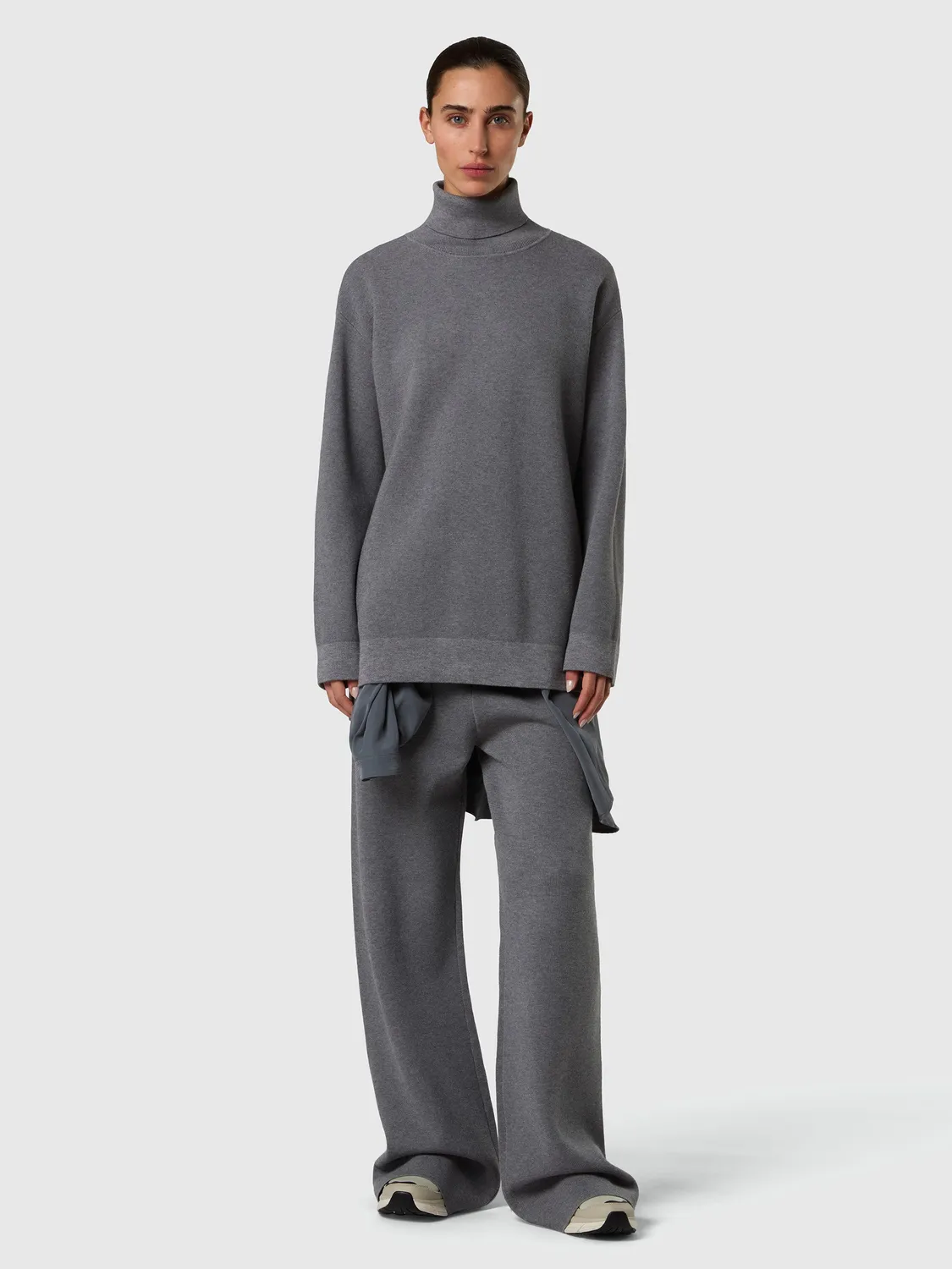 North Sails pull col roulé laine gris
