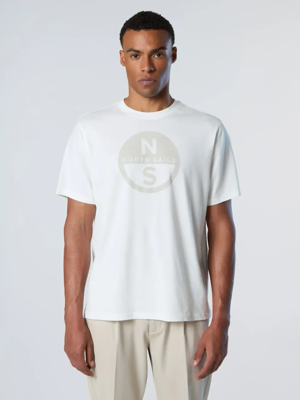 North Sails T-shirt maxi print col rond coton bio