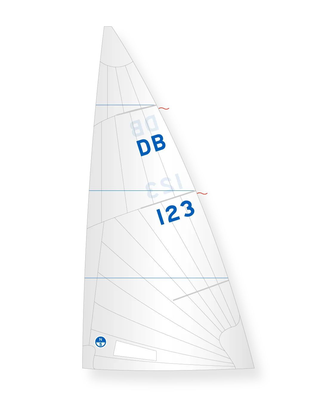 North Sails M-4 grand-voile Dayboat bi-radiale