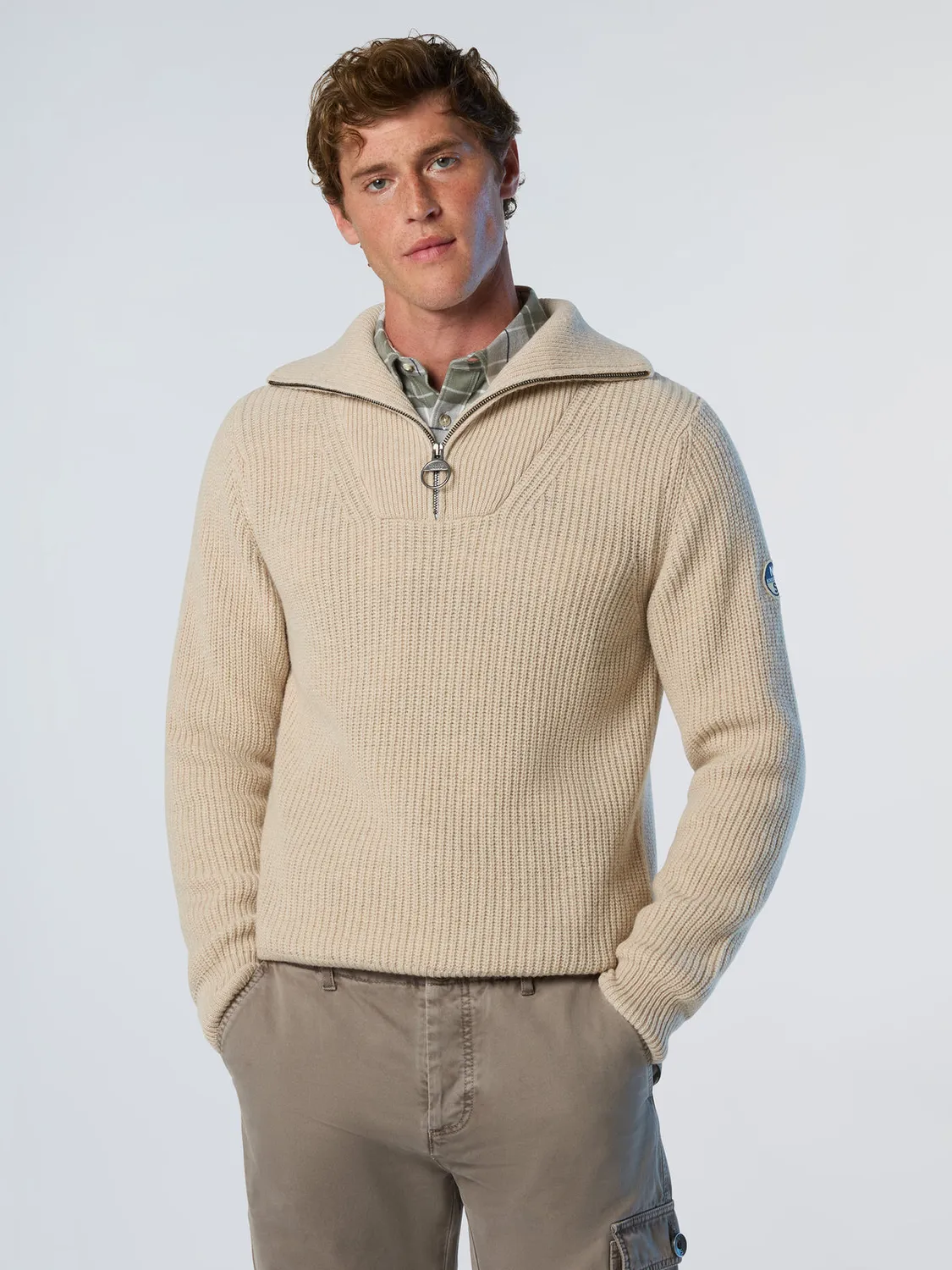 North Sails Archive pull trucker laine demi-zip
