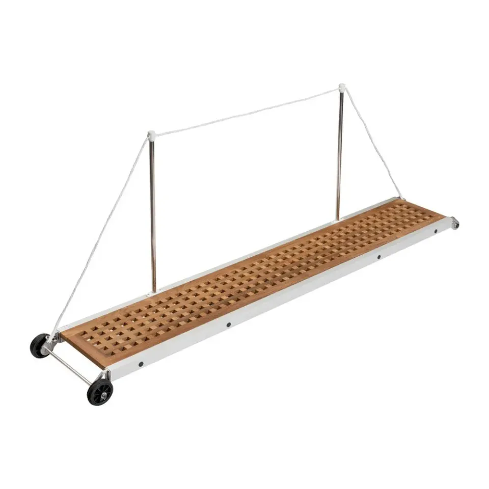 Easysea passerelle fixe teck 210 cm aluminium