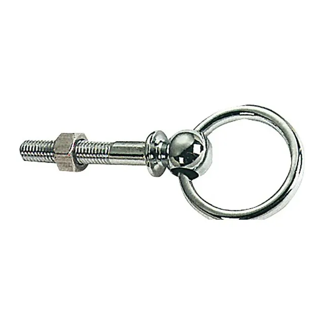 Easysea anneau émerillon laiton chromé 50 mm axe