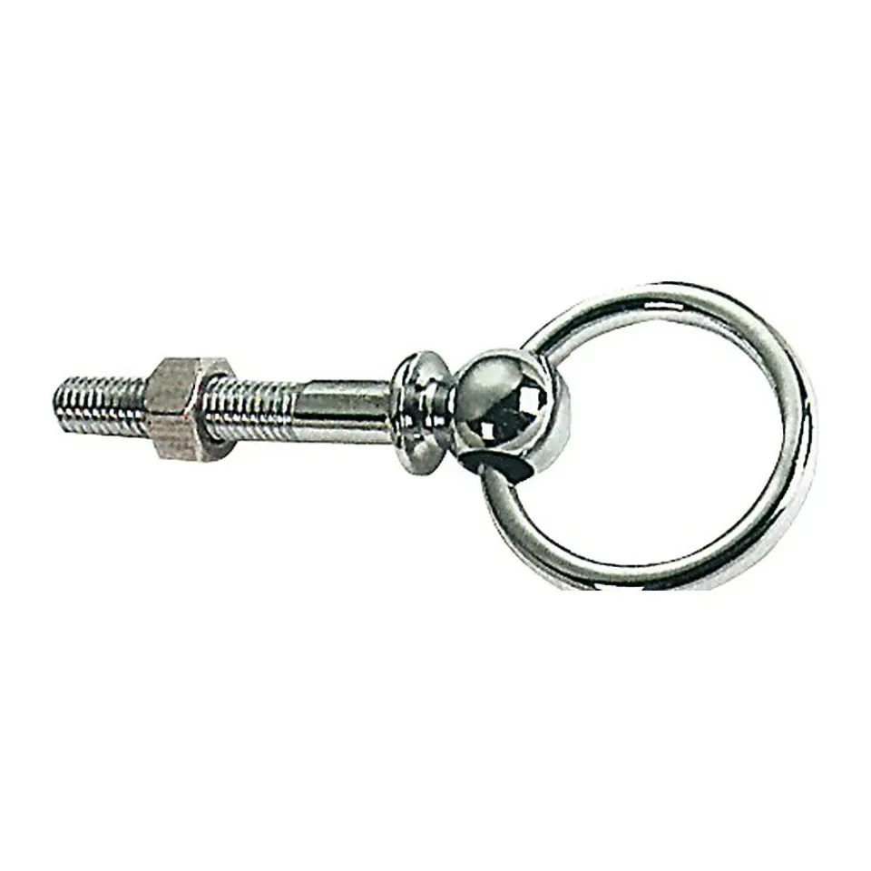 Easysea anneau émerillon laiton chromé 50 mm axe