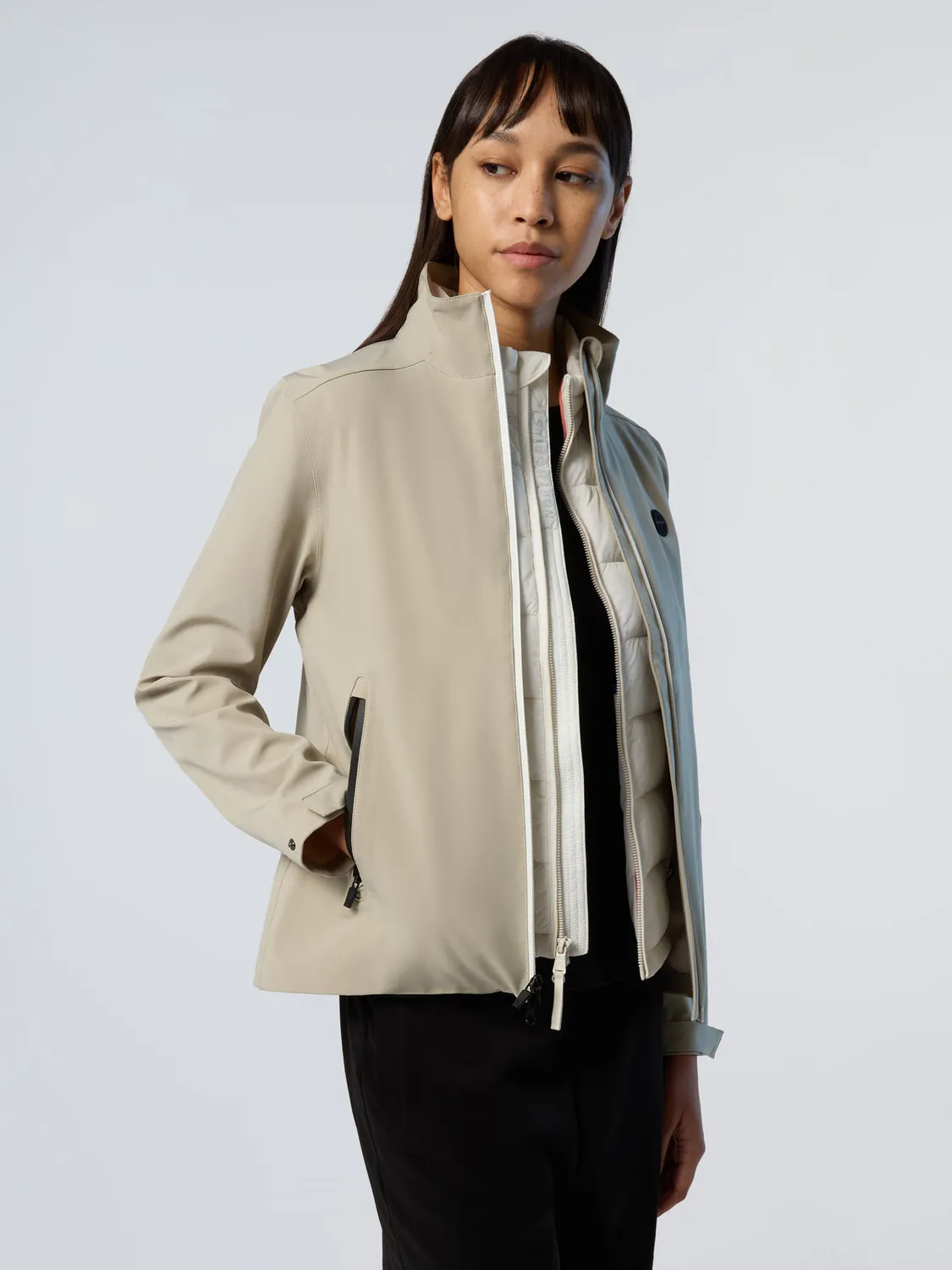 North Sails veste softshell recyclée zips étanches