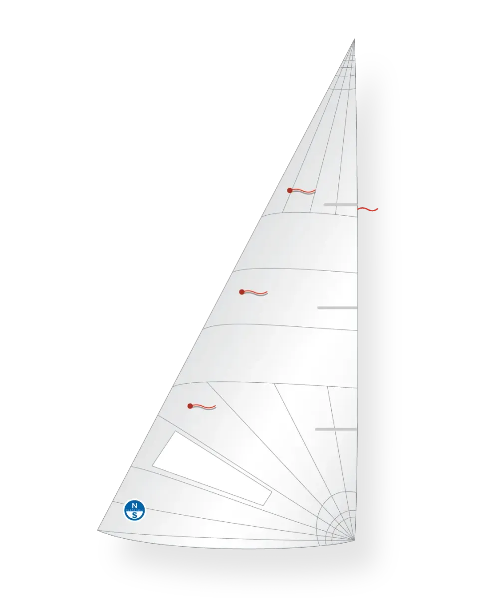 North Sails 470 S5-B4 foc régate bi-radial
