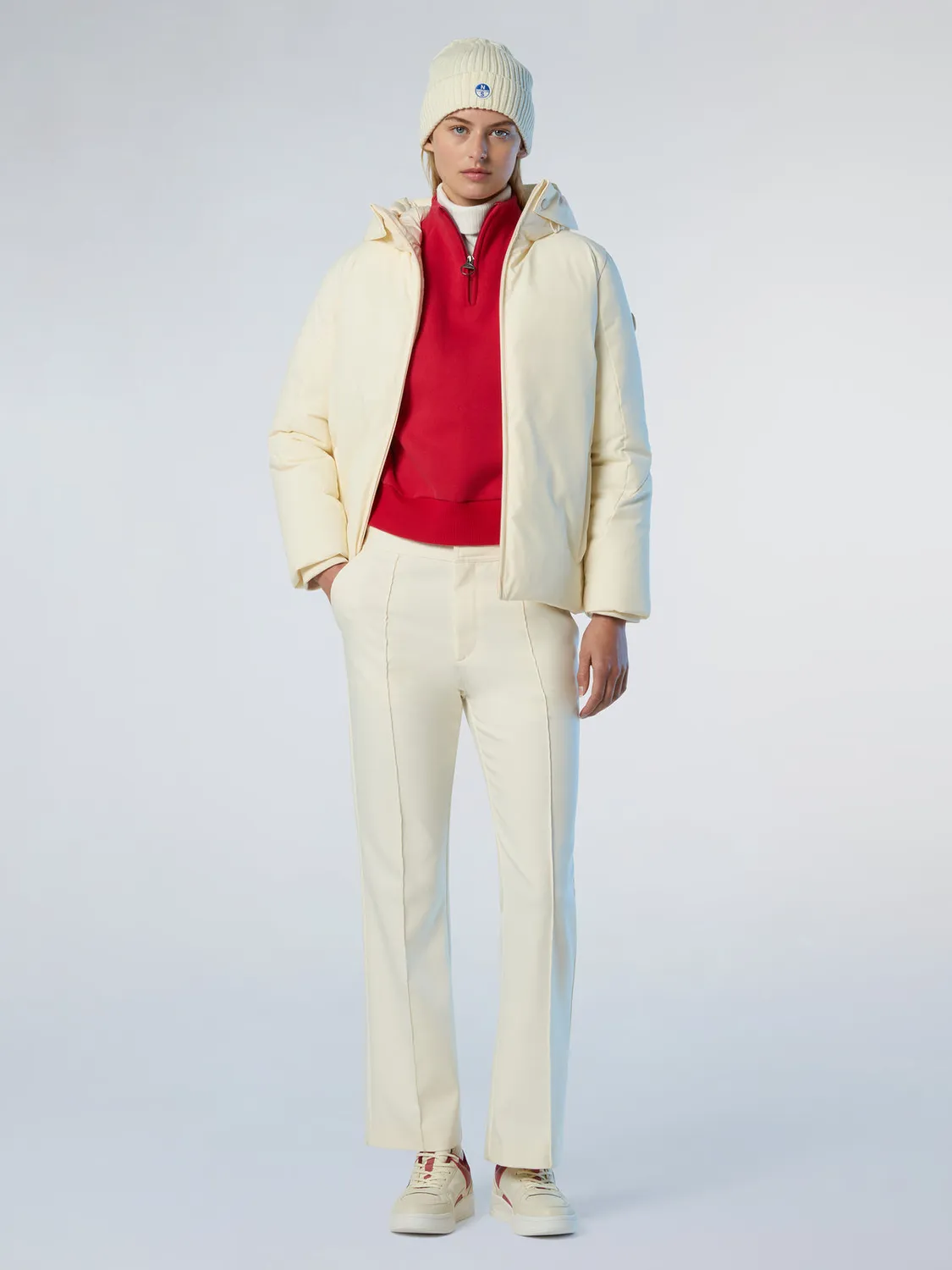 North Sails Straight-leg interlock pantalon coton stretch
