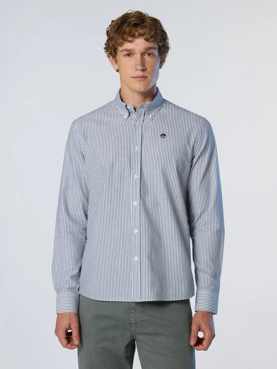 North Sails Oxford chemise rayée coton bio