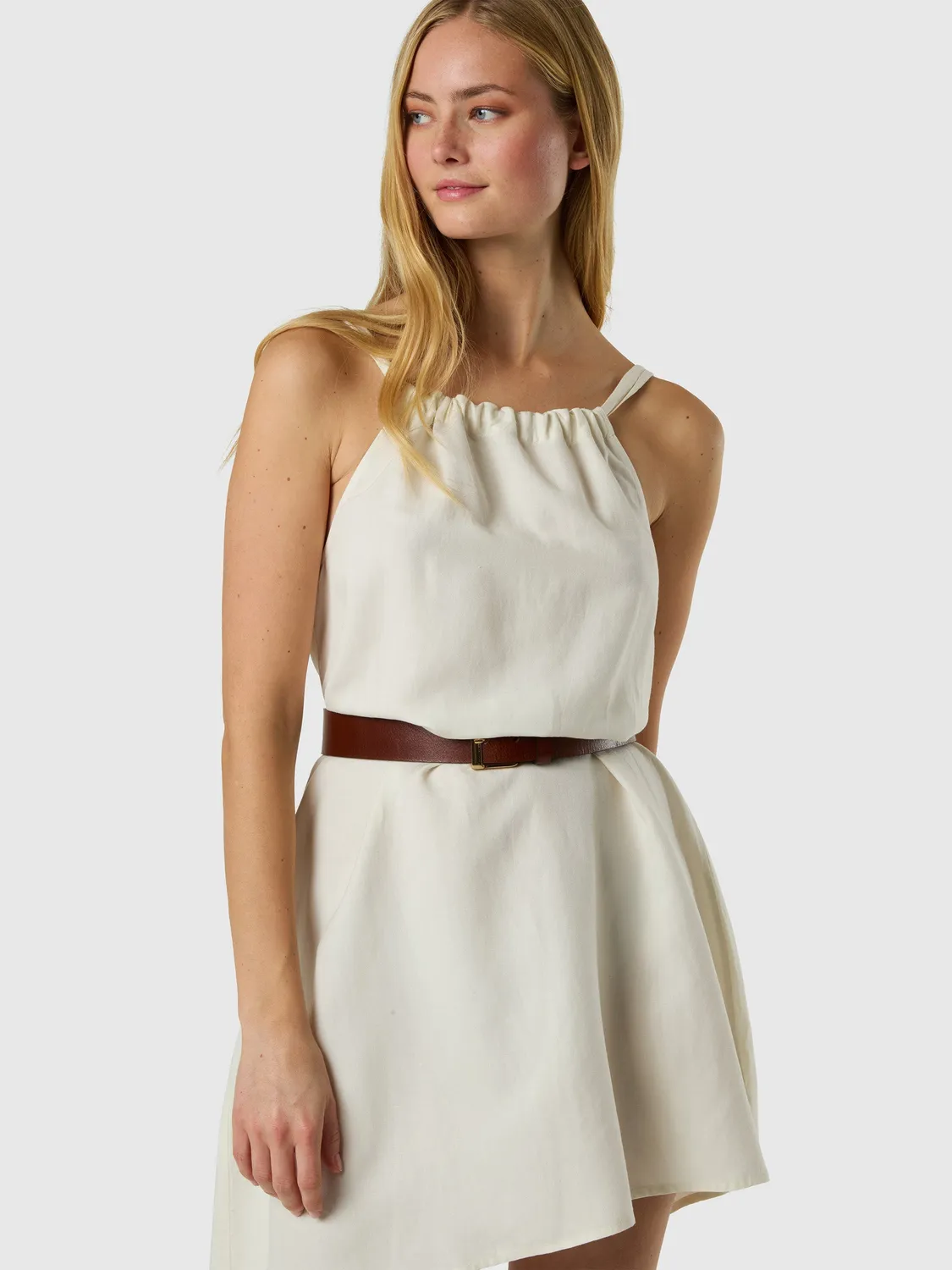 North Sails robe col froncé cordon Marshmallow femme