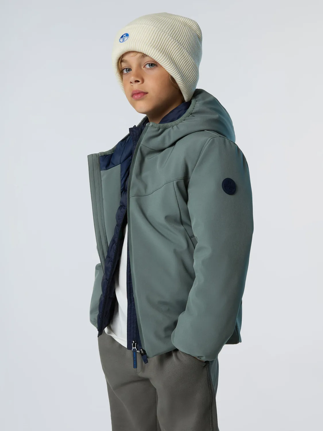 North Sails Hobart veste softshell enfant recyclée imperméable