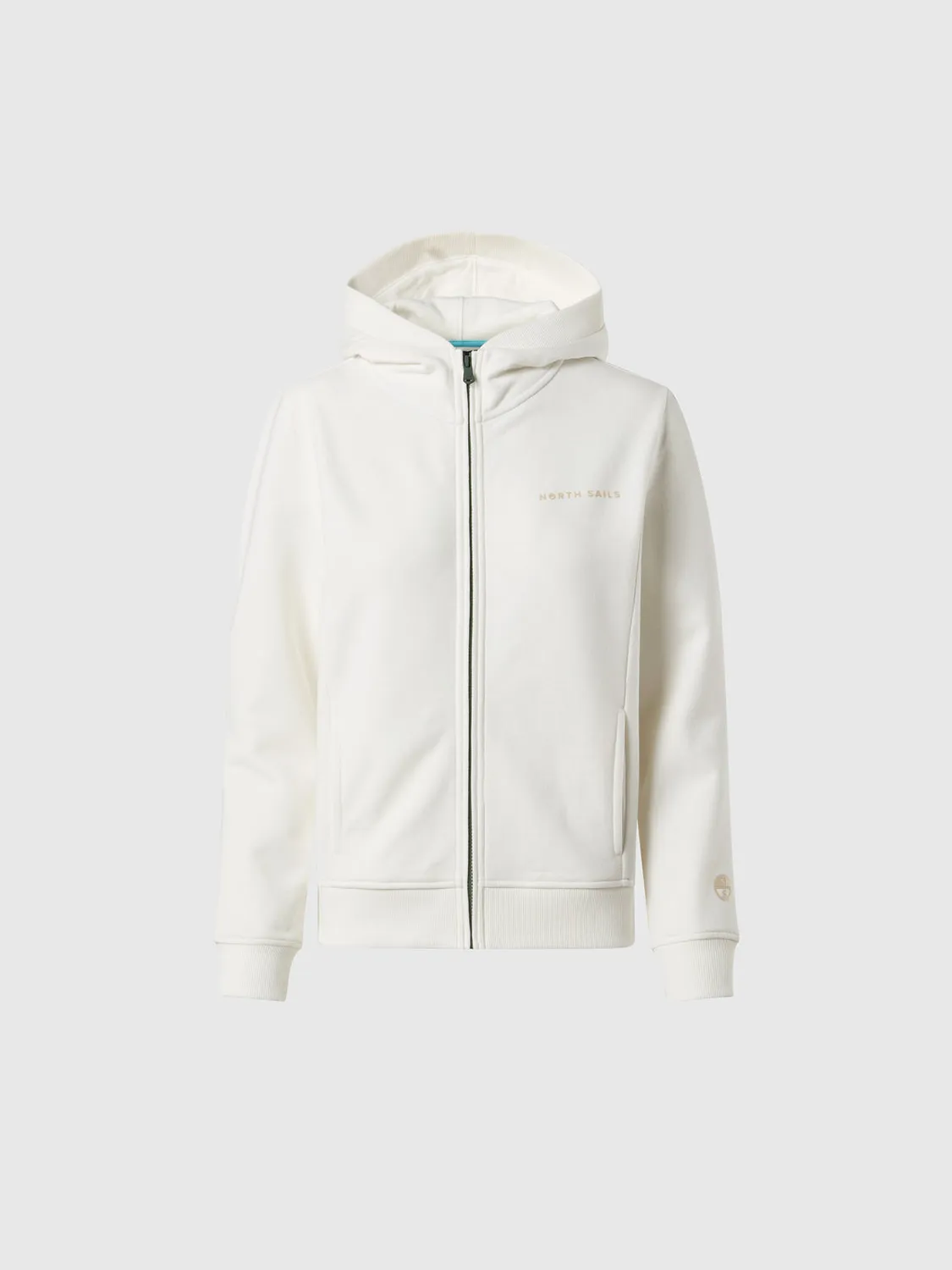 North Sails Full-zip hoodie with tonal logo sweat zippé