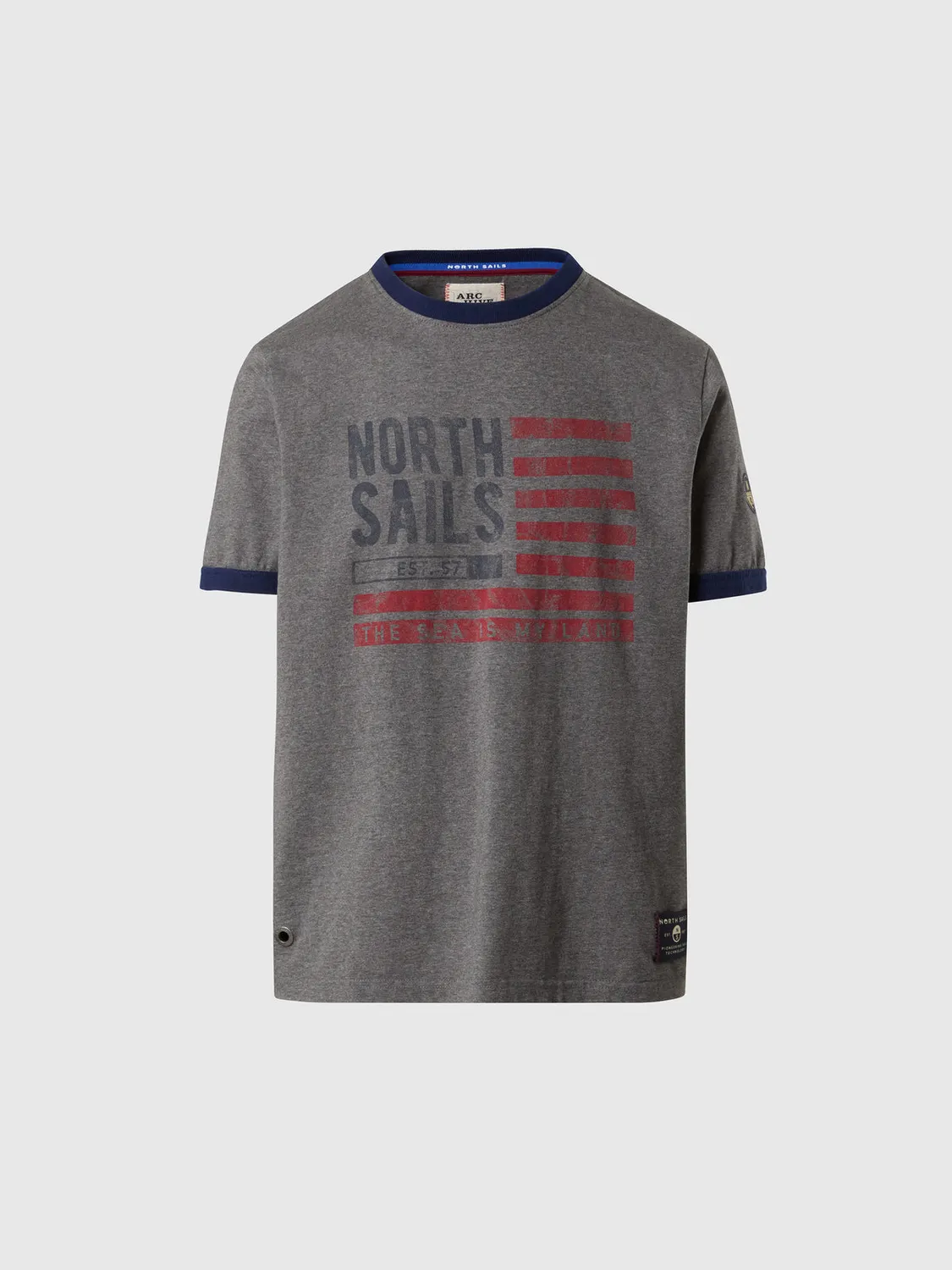 North Sails t-shirt Archive coton épais drapeau US
