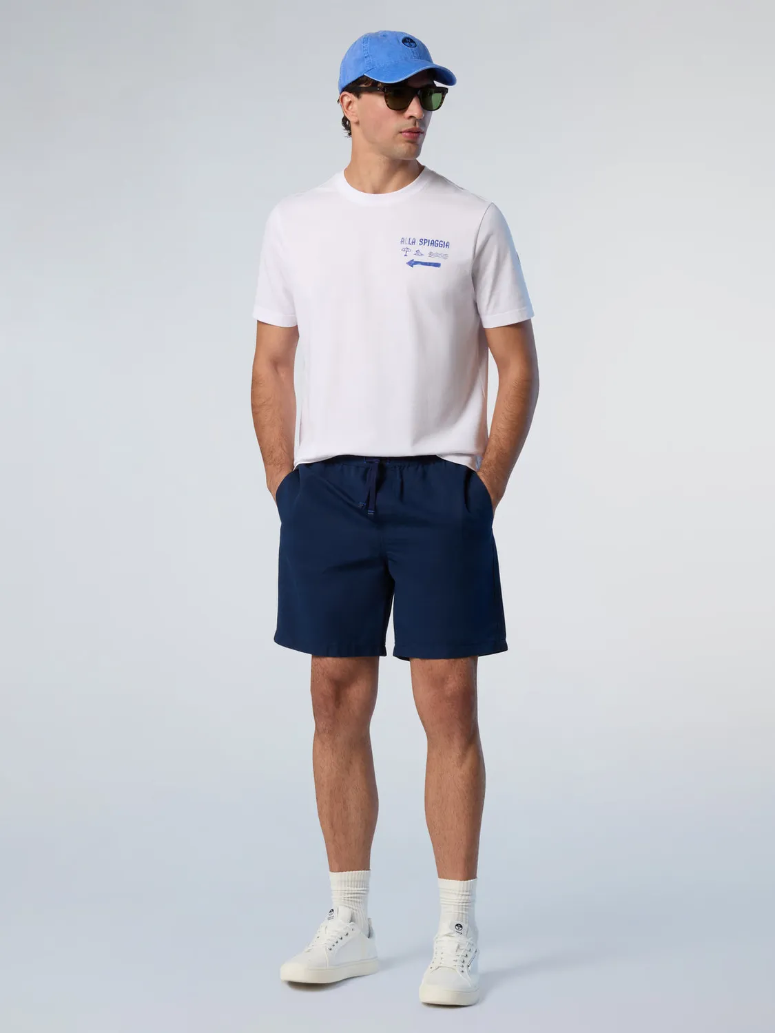North Sails Resolute Short gabardine coton lin élastique