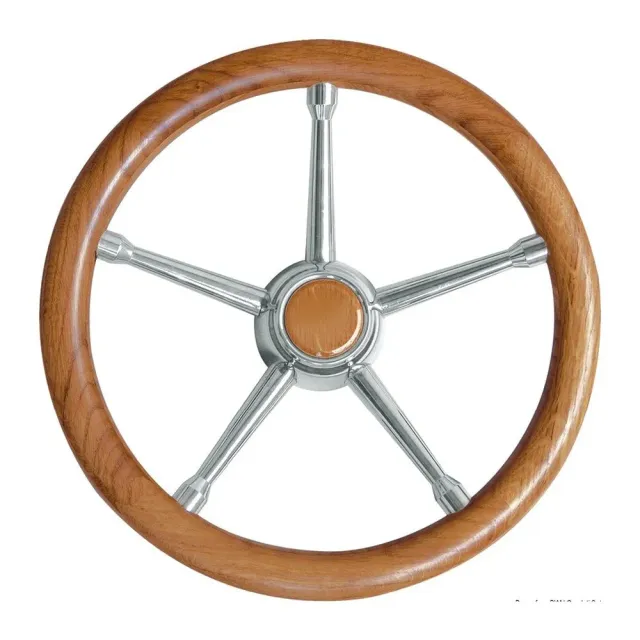 Easysea barre à roue teck 350 mm polyuréthane inox