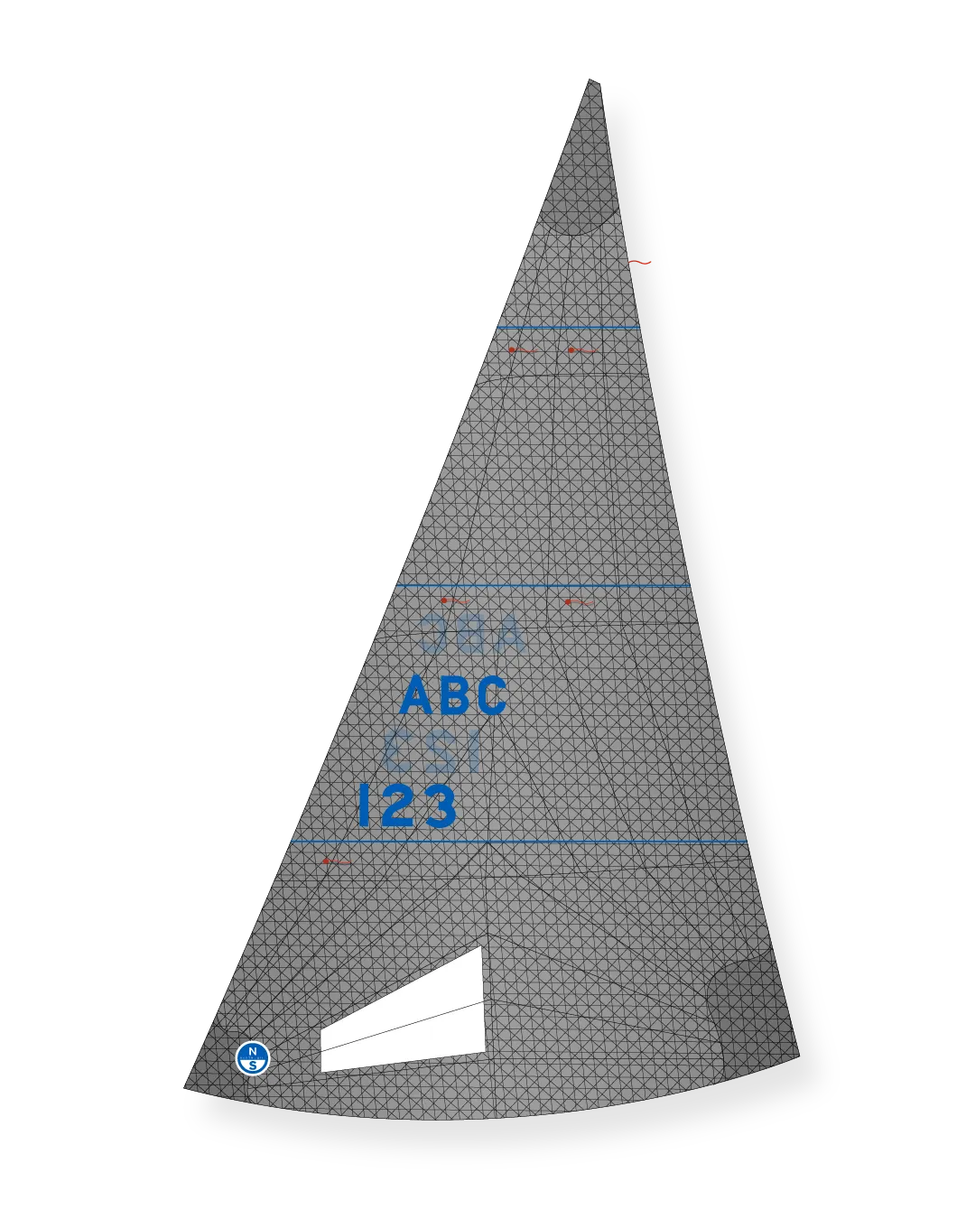 North Sails Sonata C5G génois n°1 grand recouvrement