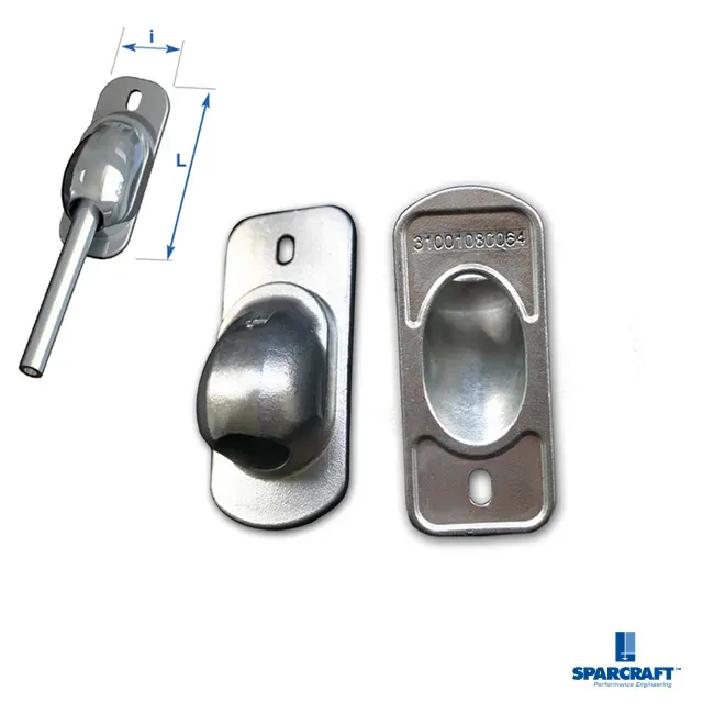 Sparcraft contre-platine hauban câble Ø6 79x34