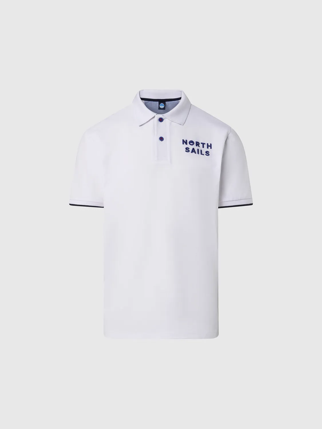 North Sails polo col rayé coton bio stretch